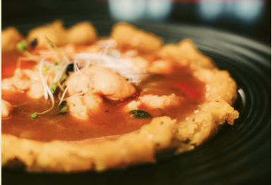 Mofongo con caldo y…